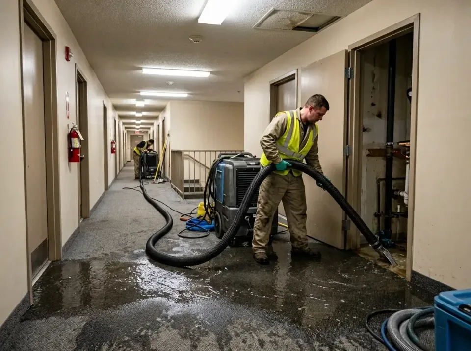 multi-unit-apartment-hallway-f-005 — frequently asked questions, Emergency Burst Pipe Water Extraction & Removal in Citronel…